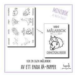 Minimålarbok dinosaurier