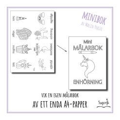 Minimålarbok enhörning