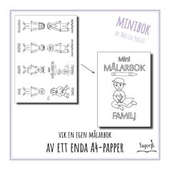 Minimålarbok familj