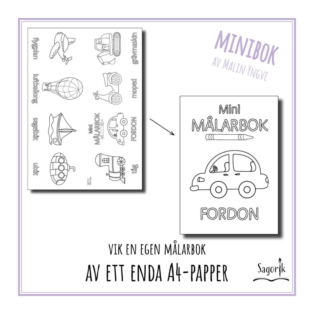 Minimålarbok Fordon