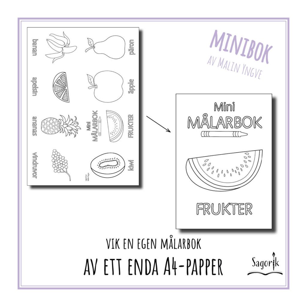 Minimålarbok Frukter