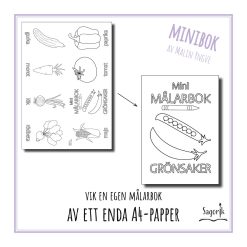 Minimålarbok grönsaker