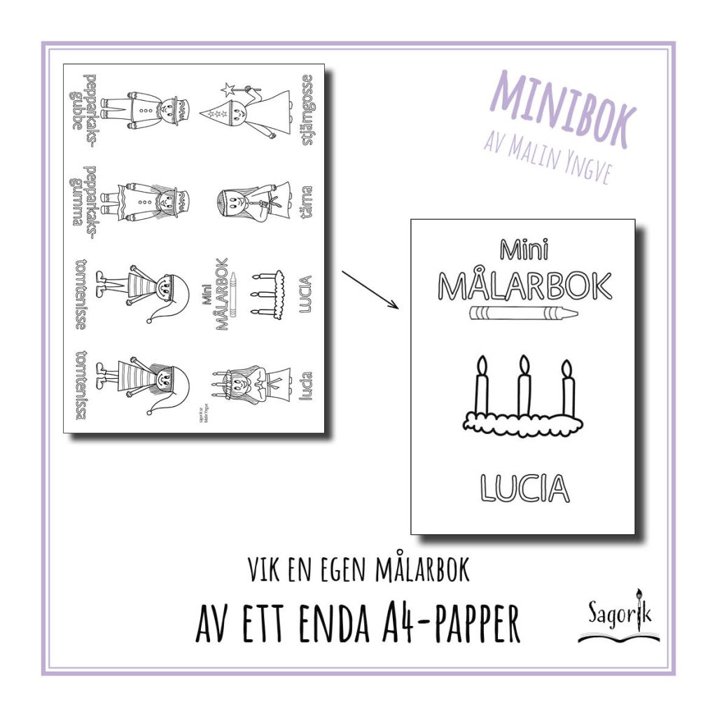 Minimålarbok Lucia