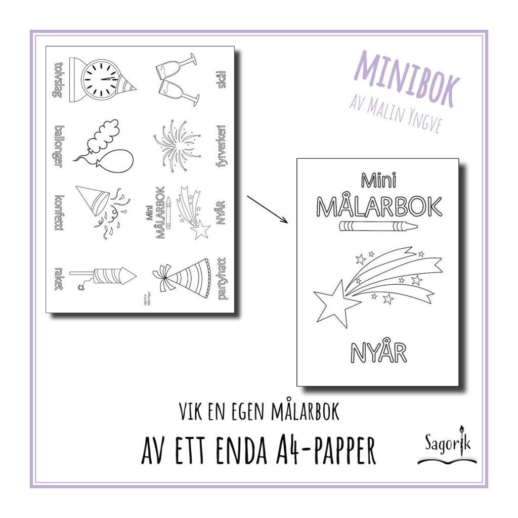 Minimålarbok Nyår