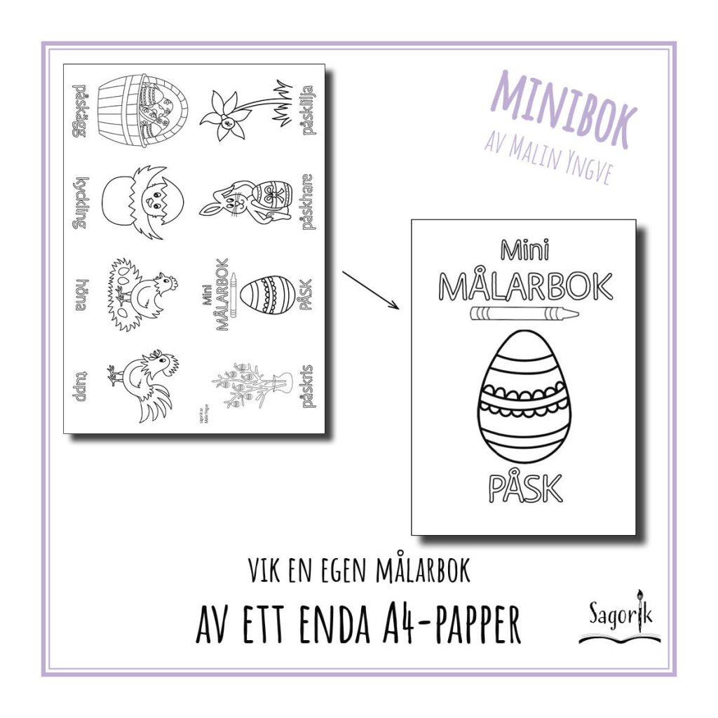 Minimålarbok Påsk