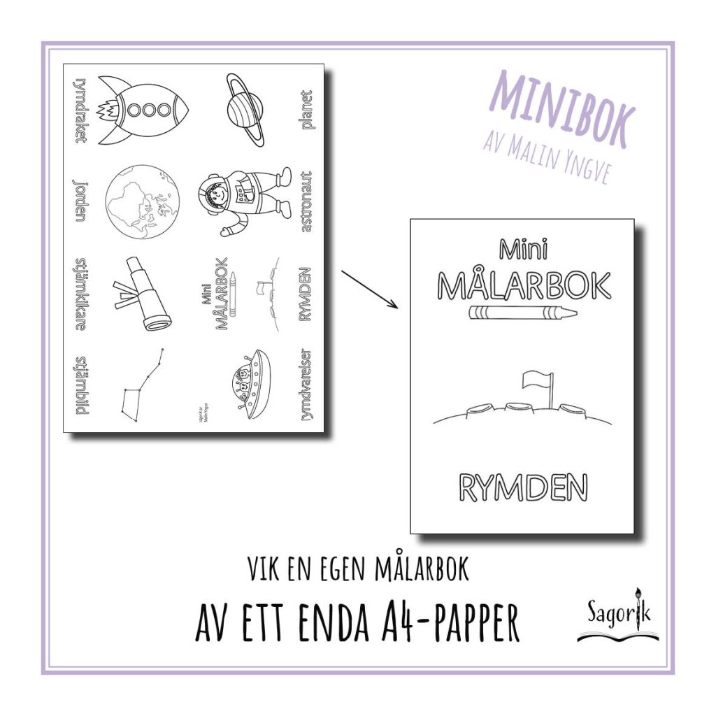 Minimålarbok Rymden