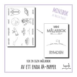 Minimålarbok rymden