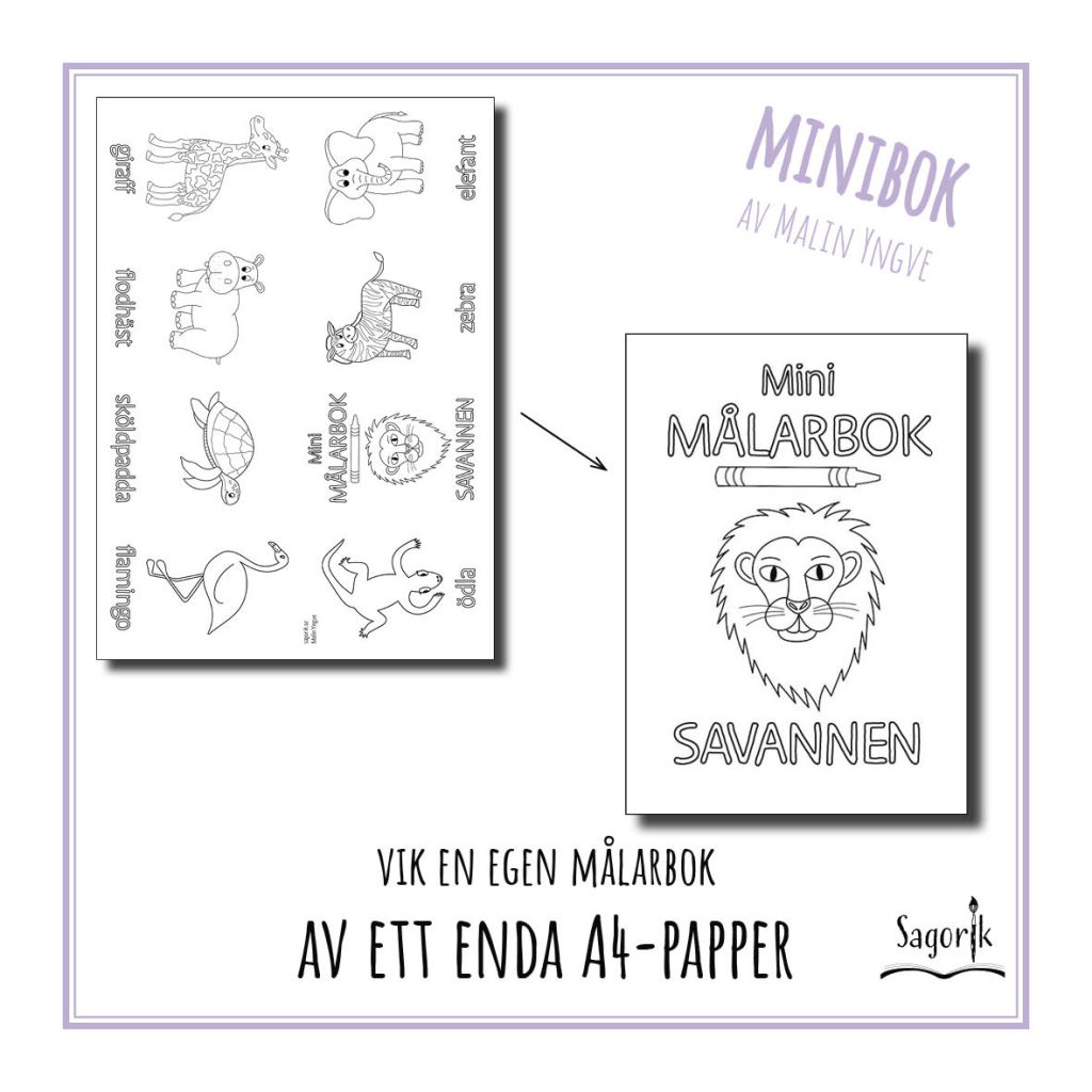 Minimålarbok Savannen