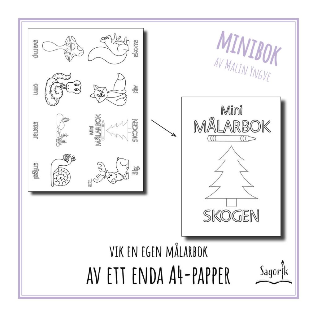 Minimålarbok Skogen