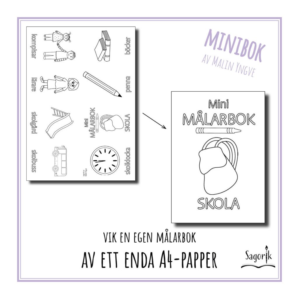 Minimålarbok Skola / skolstart