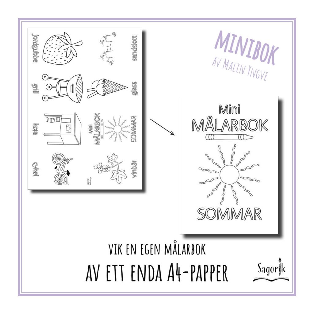 Minimålarbok Sommar