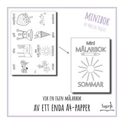 Minimålarbok sommar