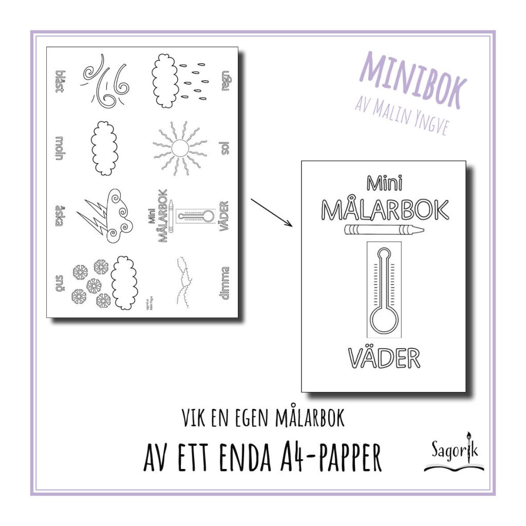 Minimålarbok Väder