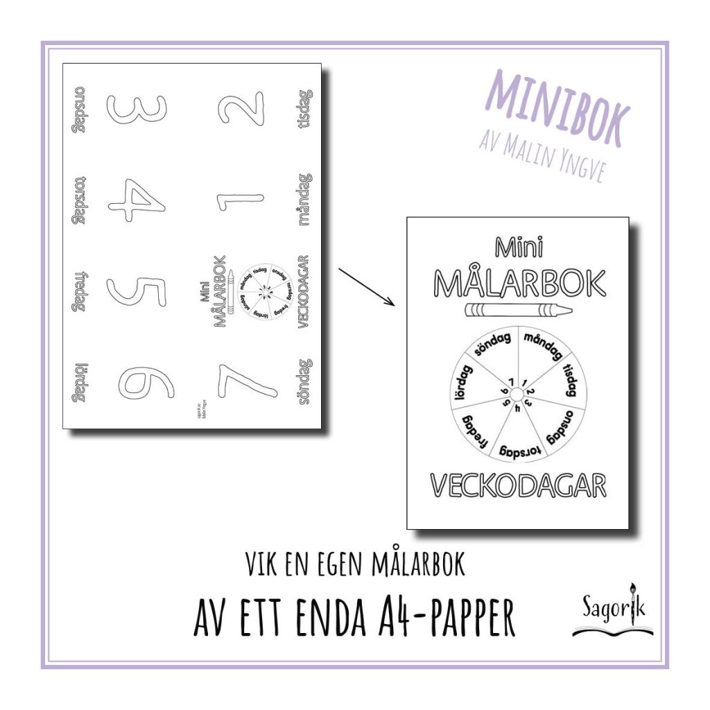 Minimålarbok Veckodagar