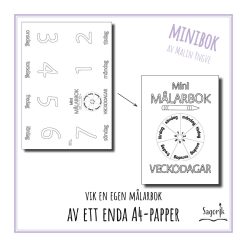 Minimålarbok veckodagar