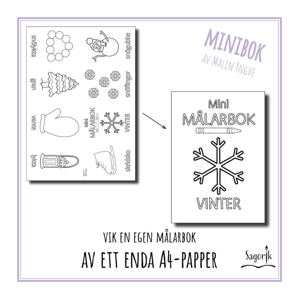 Minimålarbok Vinter
