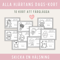 Alla hjärtans dags-kort, 10 mallar