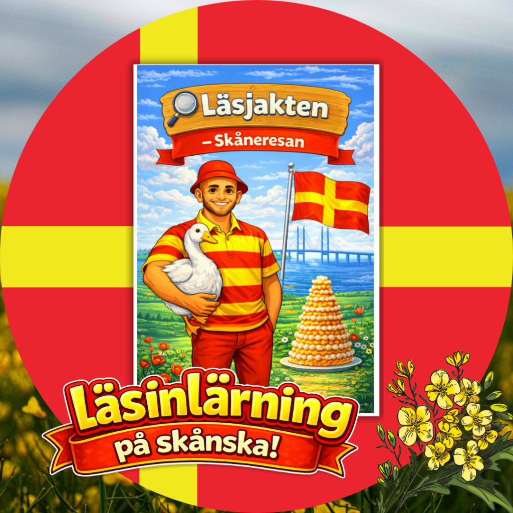Läsjakten – Skåneresan (läsinlärning på skånska)