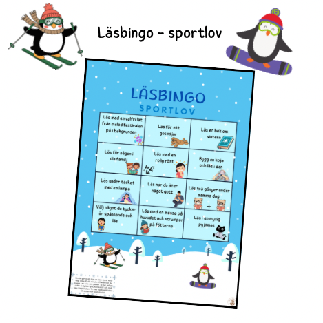 Läsbingo – sportlov