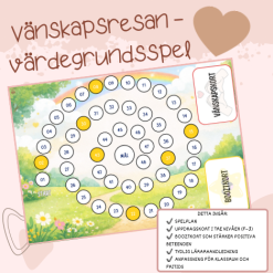 Vänskapsresan – värdegrundsspel för F–3 | Empati, samarbete & samtal