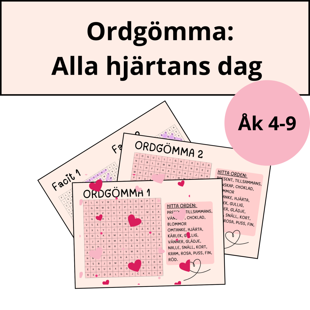 Ordgömma: Alla hjärtans dag