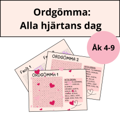 Ordgömma: Alla hjärtans dag