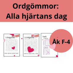 Ordgömmor: Alla hjärtans dag F-4