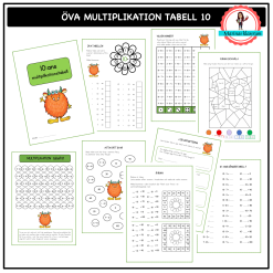 Träna 10:ans multiplikationstabell