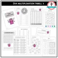 Öva 3:ans multiplikationstabell