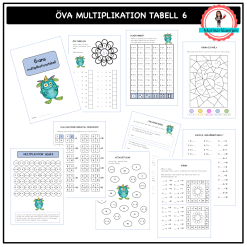 Öva 6:ans multiplikationstabell