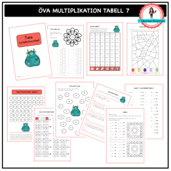 Öva 7:ans multiplikationstabell