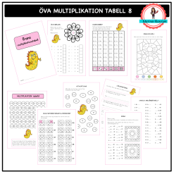 Öva 8:ans multiplikationstabell