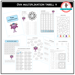 Öva 9:ans multiplikationstabell