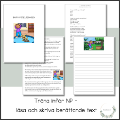 Träna inför NP - läsa och skriva berättande text