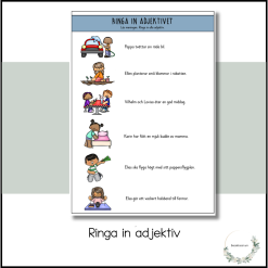 Ringa in adjektiv