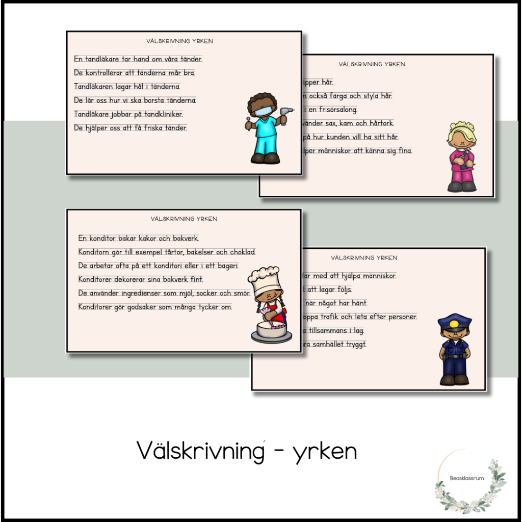 Välskrivning – yrken