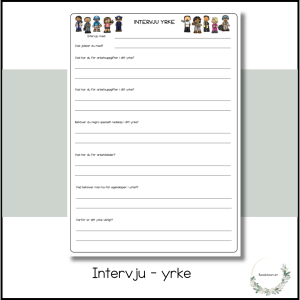 Intervjua om yrke