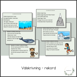 Välskrivning - rekord