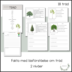 Träd - fakta i 2 nivåer