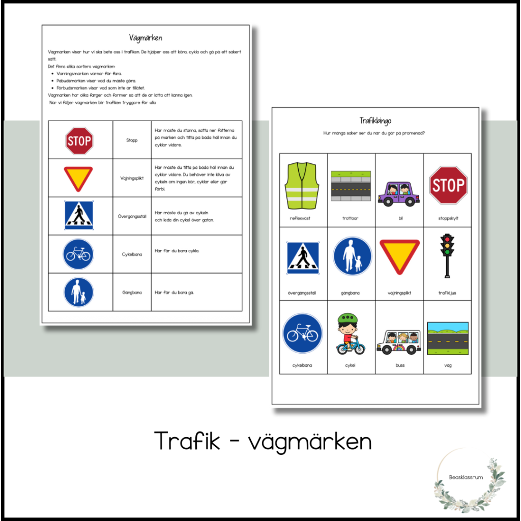 Trafik – vägmärken