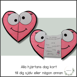 Alla hjärtans dag kort - skriv till dig själv eller någon annan