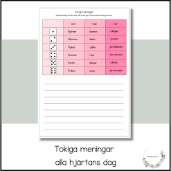 Tokiga meningar - alla hjärtans dag