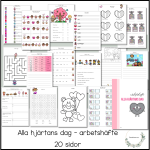 Alla hjärtans dag – arbetshäfte 20 sidor - bild 1