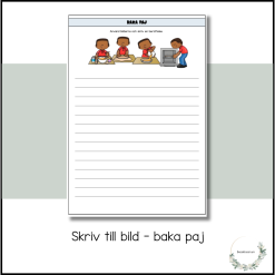 Skriv med sekvensbilder - baka paj