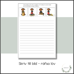 Skriv med sekvensbilder - kratta löv