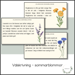 Välskrivning - sommarblommor