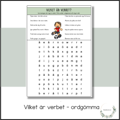 Vilket är verbet - ordgömma