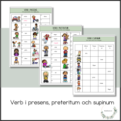 Träna på att böja verb