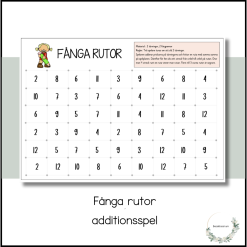 Fånga rutor - additionsspel