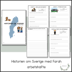 Historien om Sverige med Farah - arbetshäfte till serien